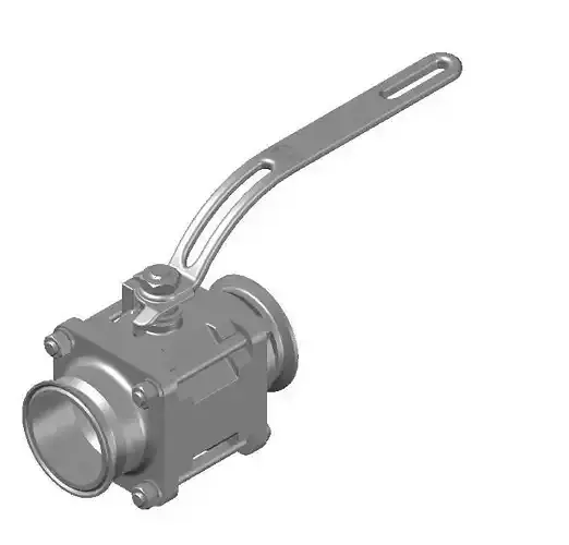 Sanitary Ball Valve TC 2-1-2 in