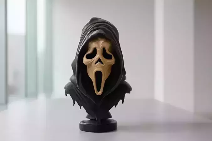 Scream Ghostface Mask Bust