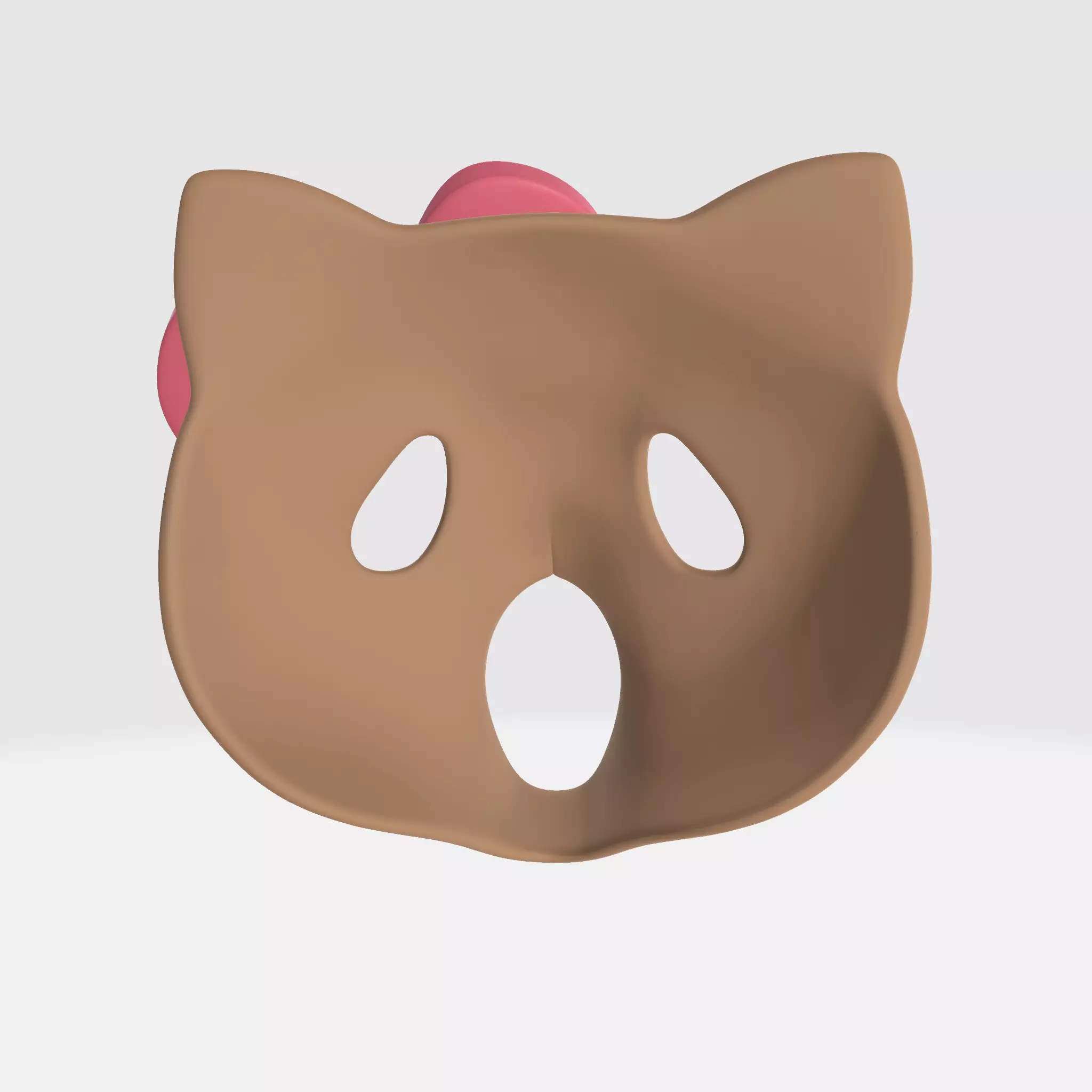 Hello Kitty Scream Mask 3D print model_3