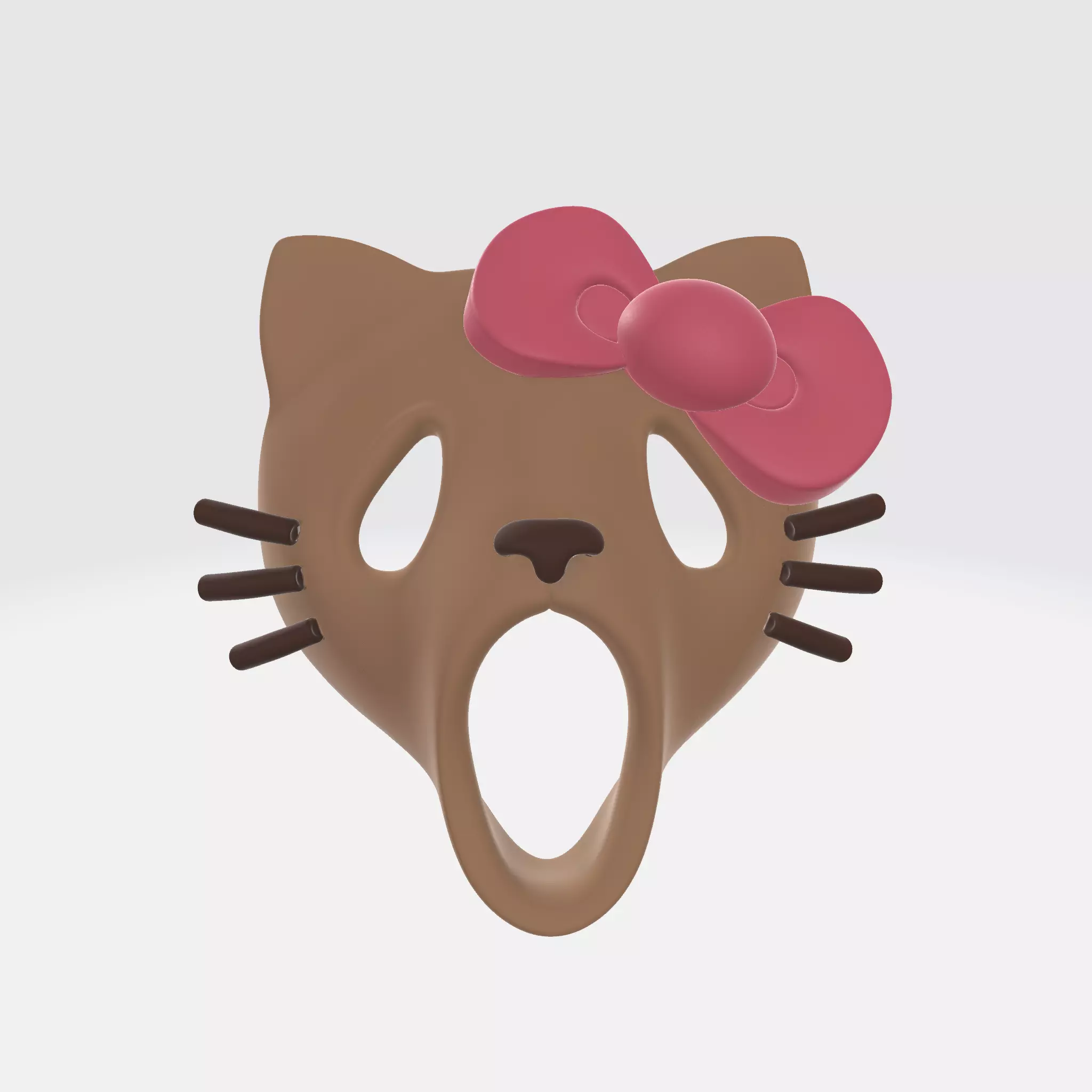 Hello Kitty Scream Mask 3D print model_1