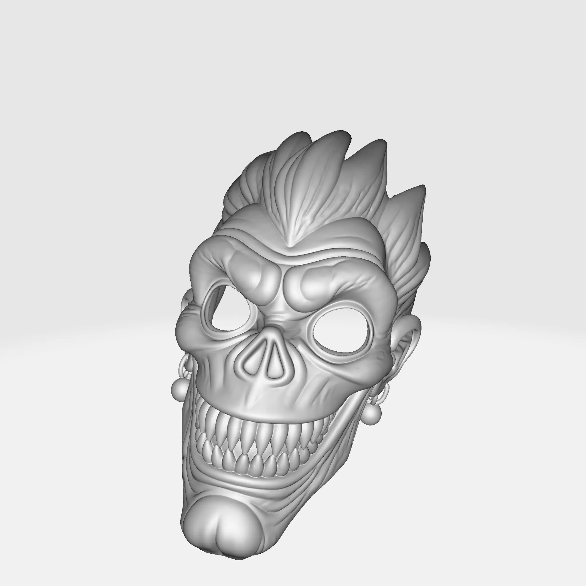 Ryuk Mask Intricate Horror Mask for Cosplay Collector 3D print model_4