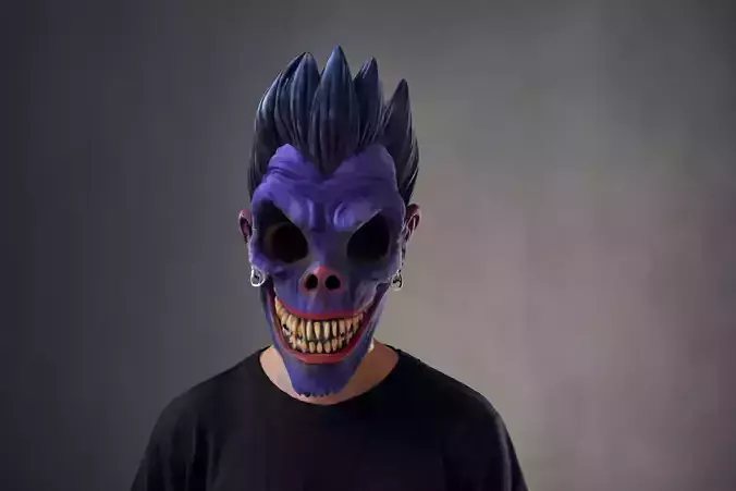 Ryuk Mask Intricate Horror Mask for Cosplay Collector 3D print model