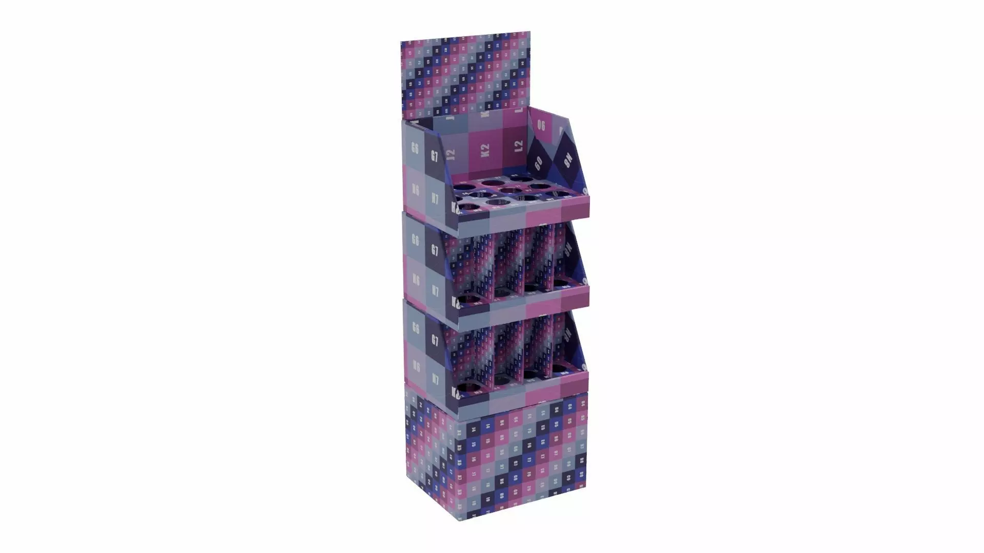 Point of Sale Cardboard Display Stand Texture_3