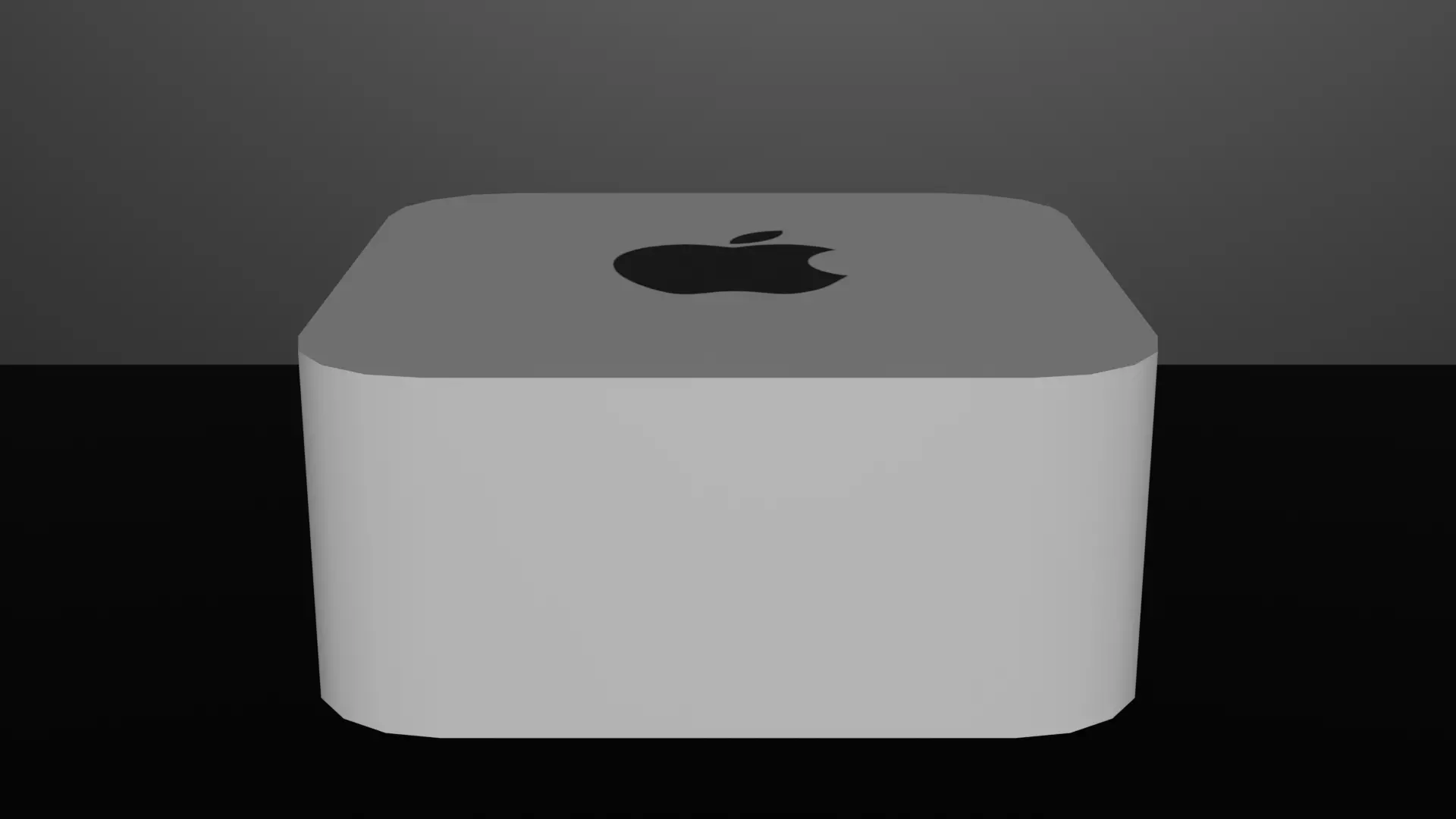 Apple Mac Studio Low Poly Low-poly 3D model_0