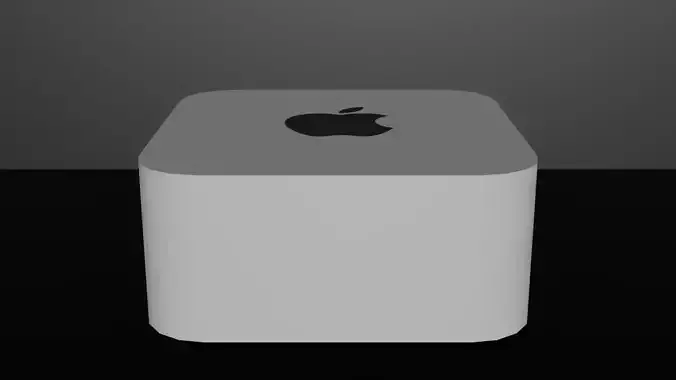 Apple Mac Studio Low Poly Low-poly 3D model