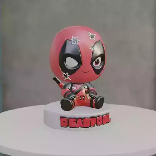 Deadpool Chibi Figurine Printable