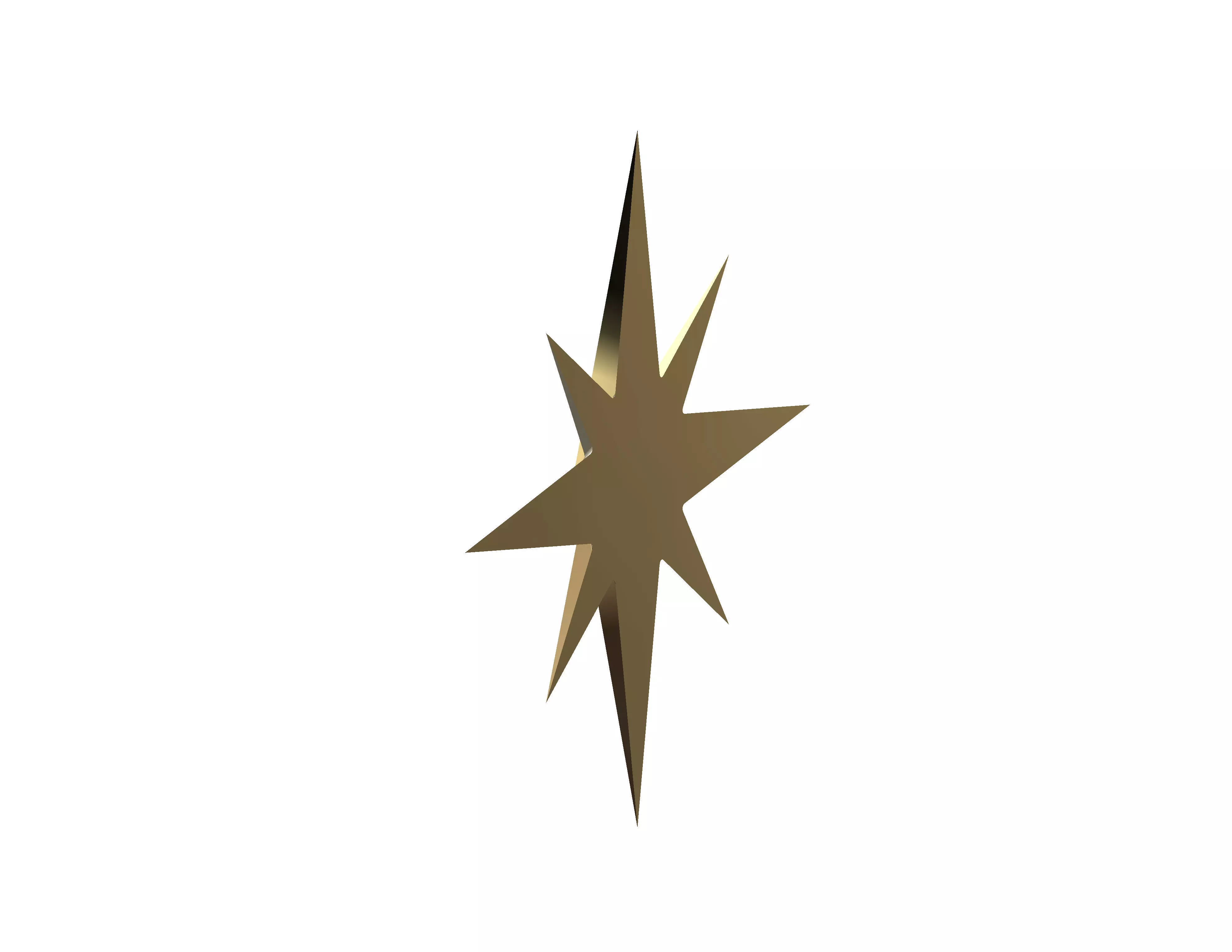 Twinkly Star Decoration 3D print model_4