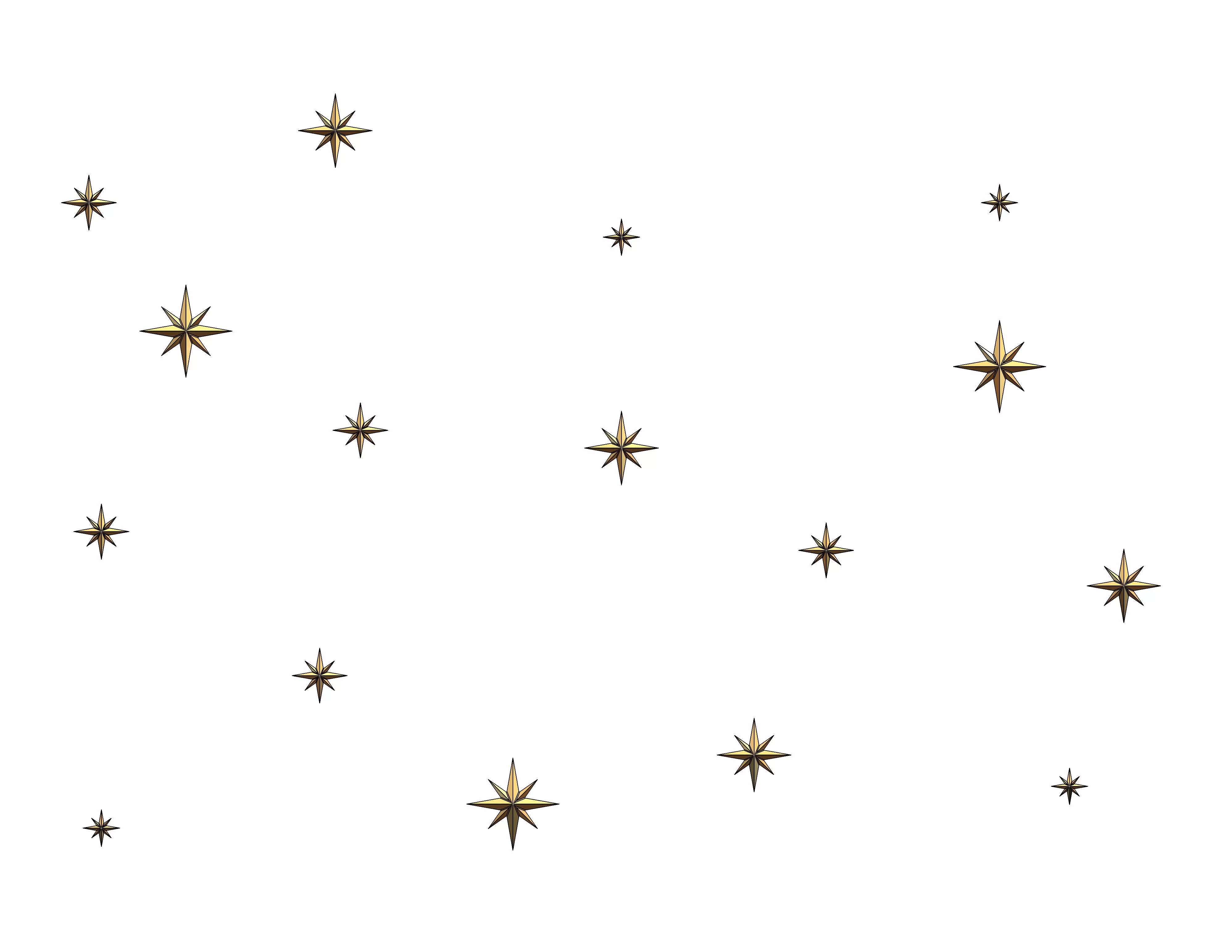 Twinkly Star Decoration 3D print model_2