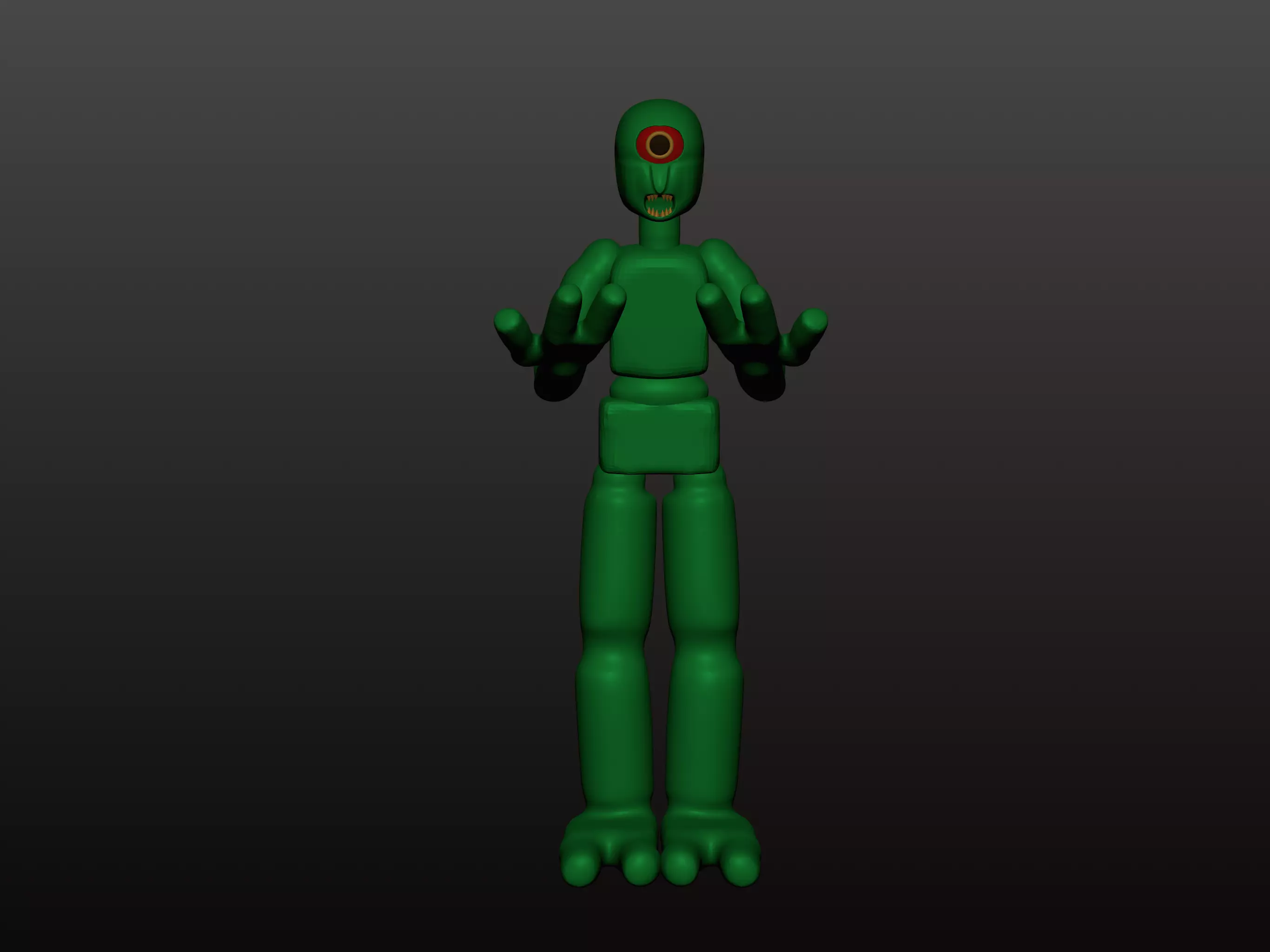 Alien Figurine 3D model_0