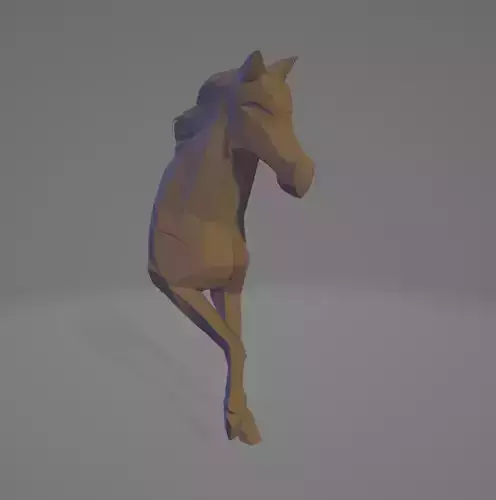 Geometric Horse 3D Modern Decorative Sculpture