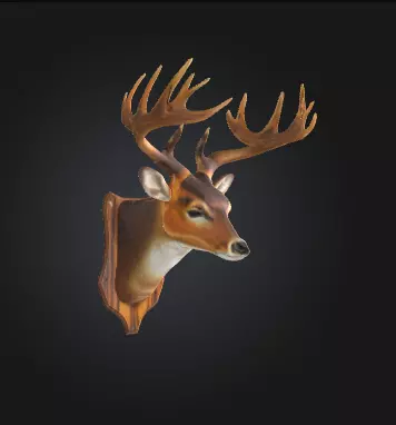 Geometric Deer Head Wall Trophy 3D Modern Decorative Sculpture Free 3D print model_4