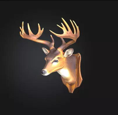 Geometric Deer Head Wall Trophy 3D Modern Decorative Sculpture Free 3D print model_2