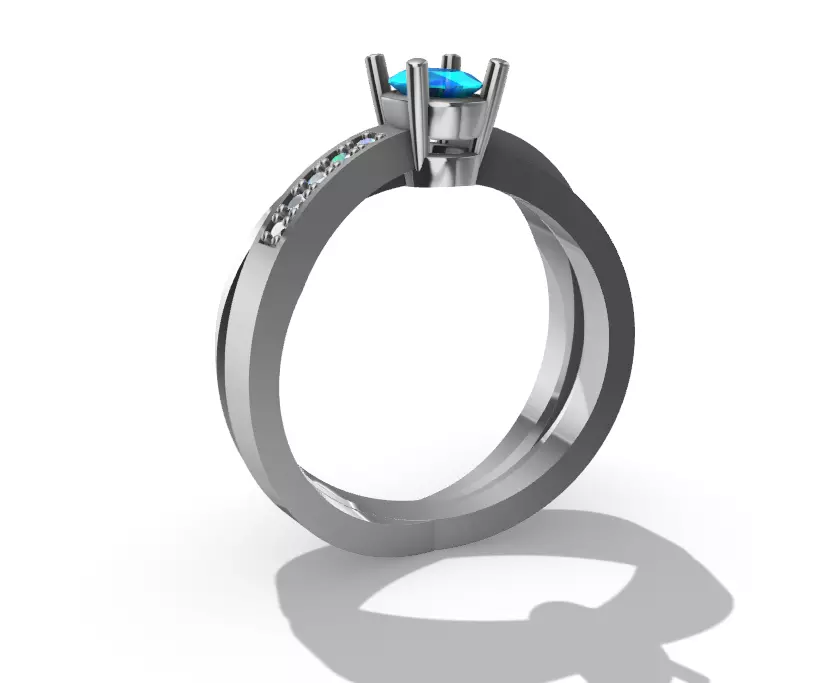 GRADUATION RING X  3D print model_2
