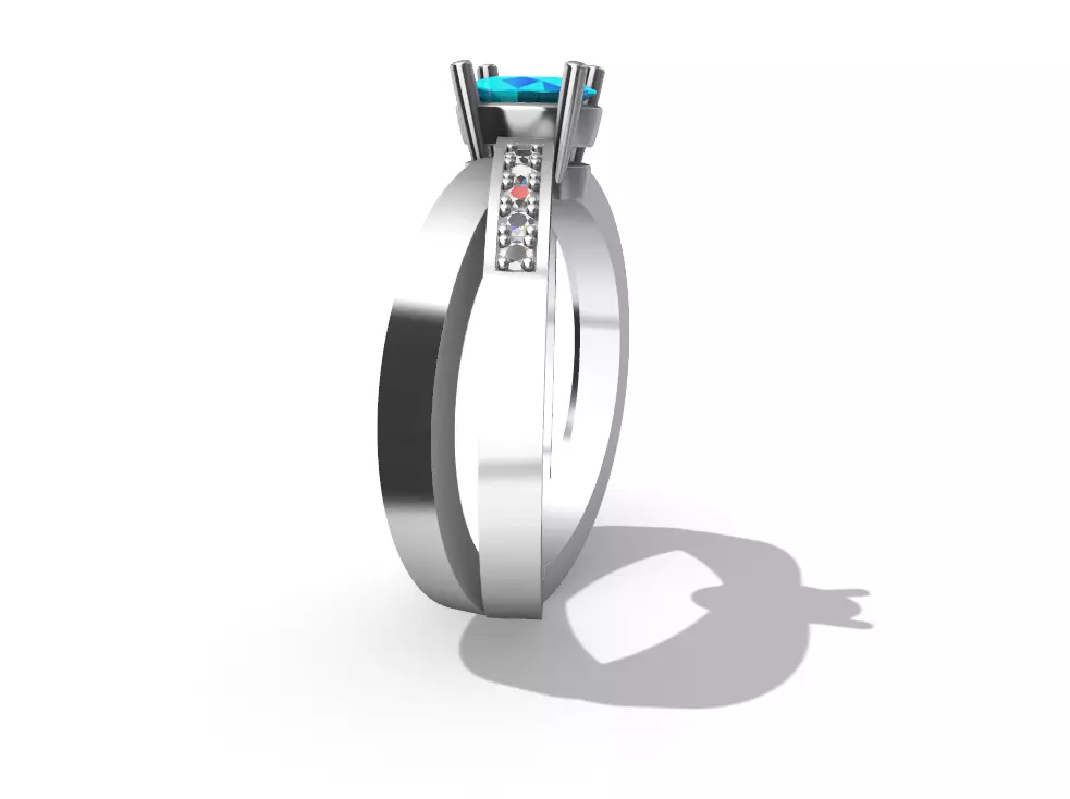 GRADUATION RING X  3D print model_1