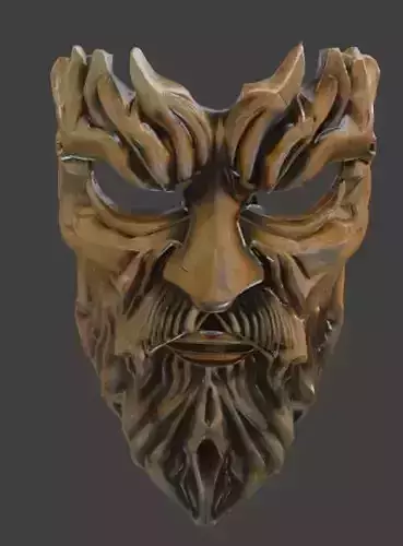 Gold Eternal Warden Mask Fantasy LARP Cosplay Costume 3D print model Gold Eternal Warden Mask Fantasy LARP Cosplay Costume 3D print model