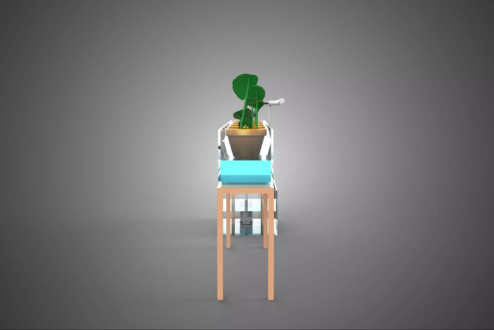 HYDROPONIC GROWTH PLANT FARMING DRIP IRRIGATION SYSTEM GARDENING 3D model_9