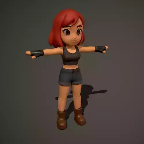 Stylized Girl Character