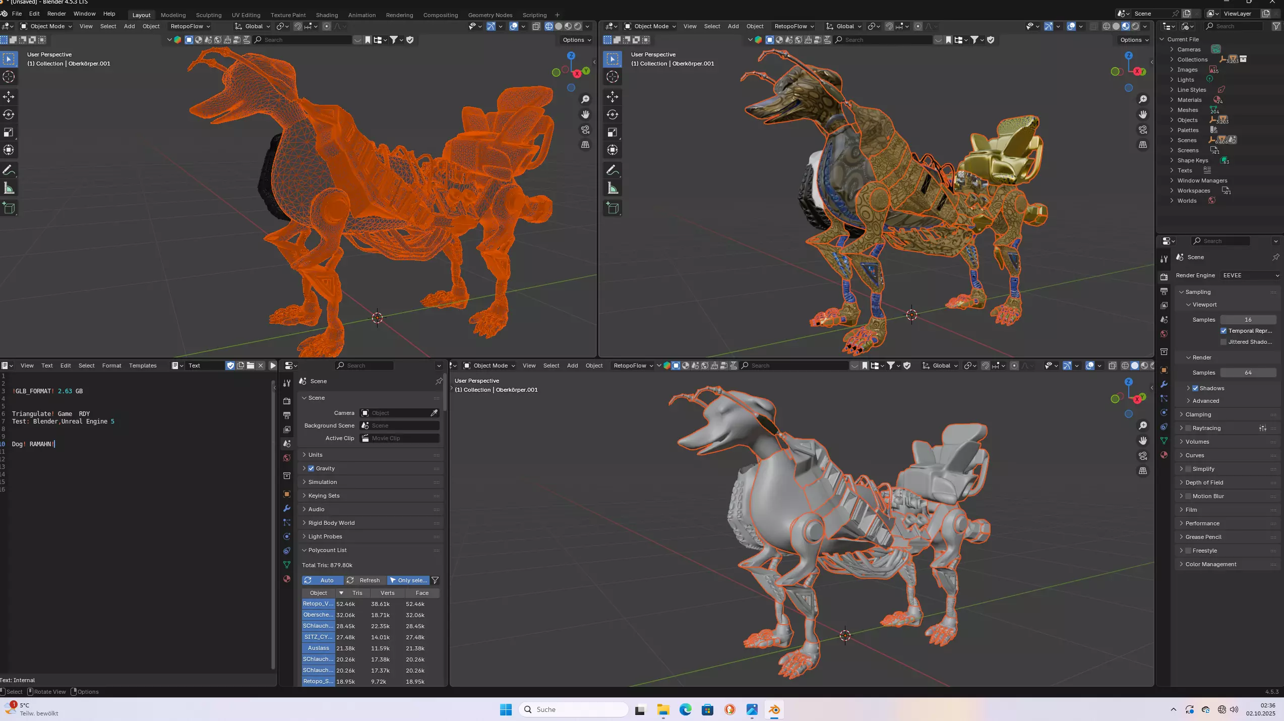 Ramahn Cypher Dog Free low-poly 3D model_4