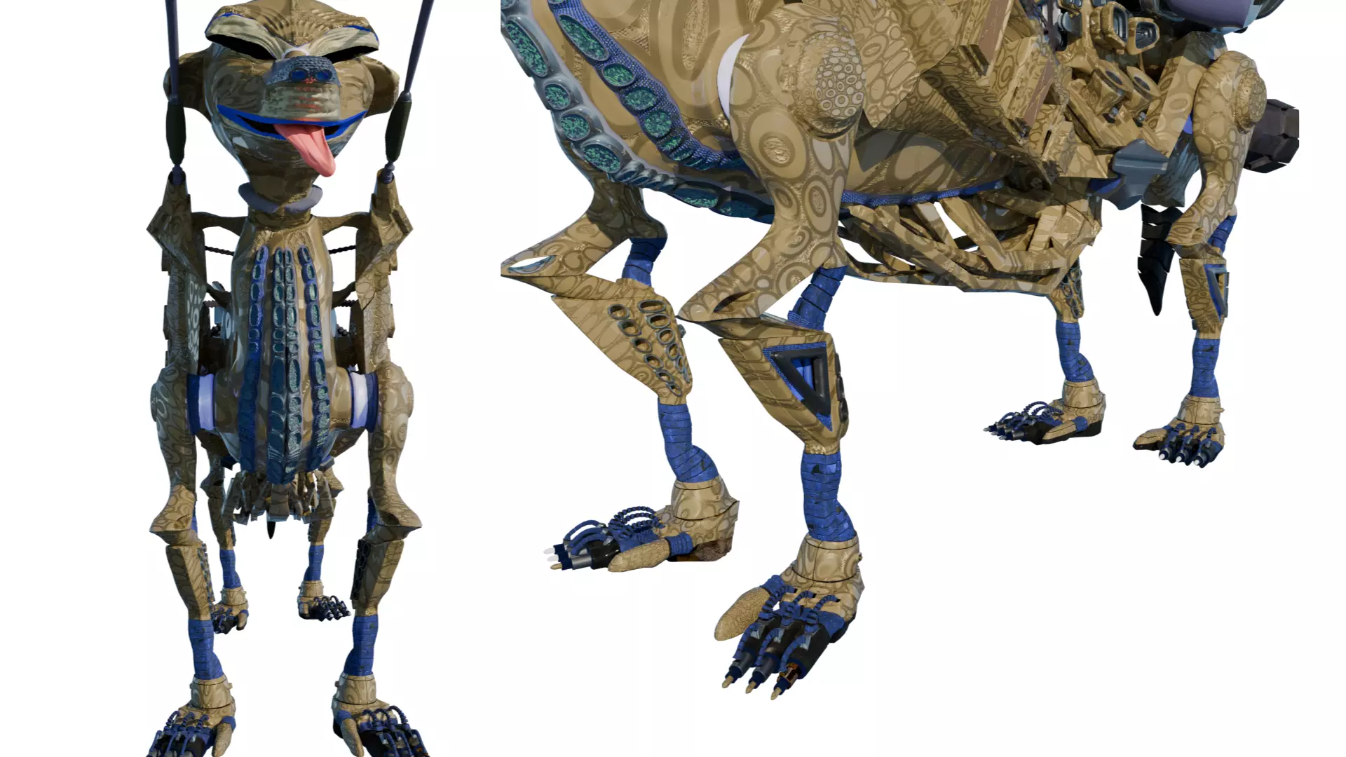 Ramahn Cypher Dog Free low-poly 3D model_0