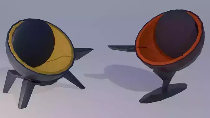 Chairs-Icospheric polygonal shaped