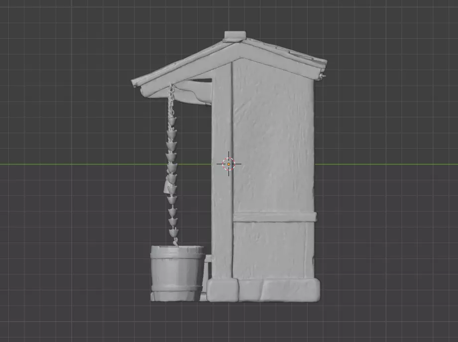 Mountain Tea House Slice Japanese Style Low-poly 3D model_20