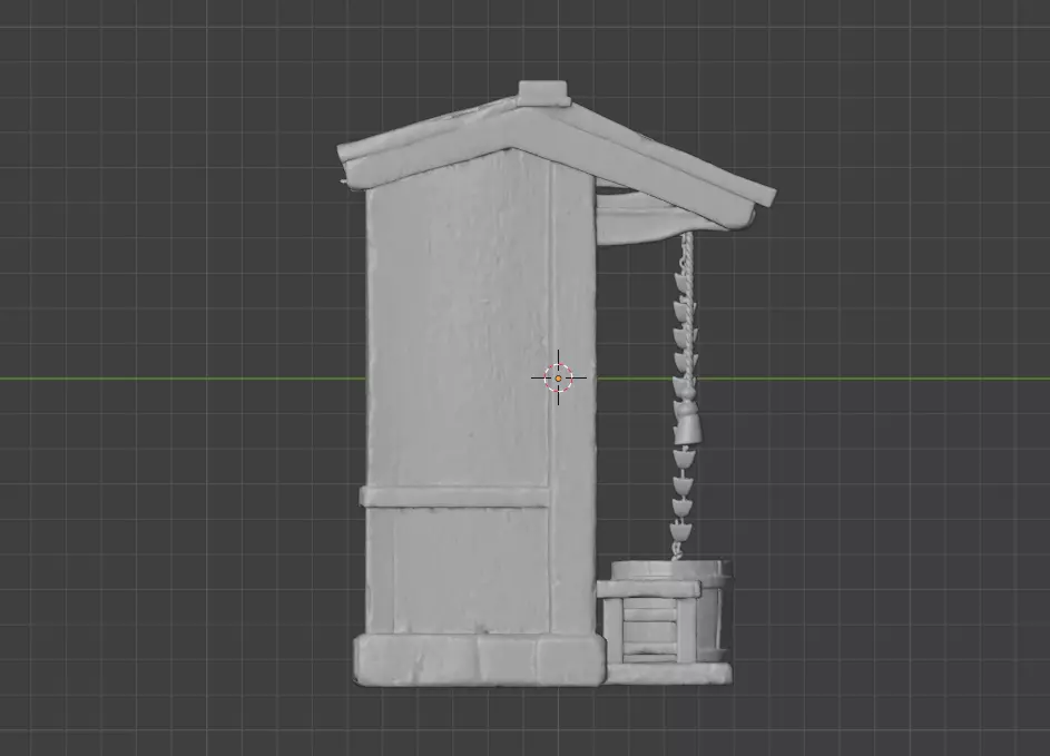 Mountain Tea House Slice Japanese Style Low-poly 3D model_18