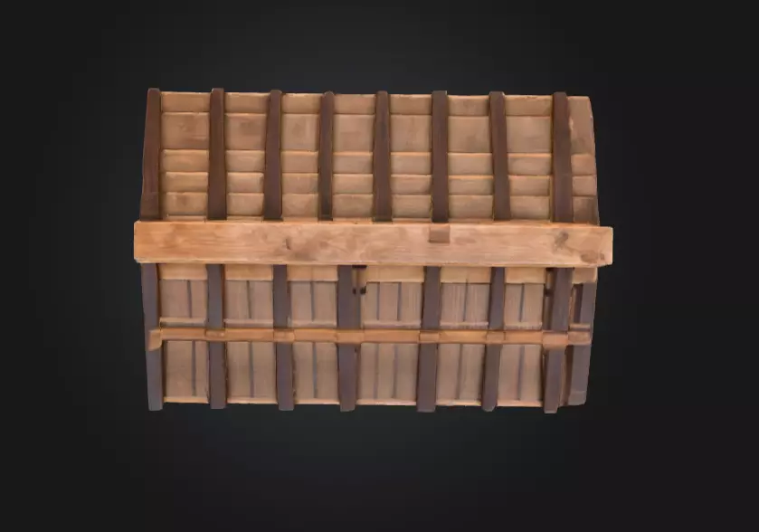 Mountain Tea House Slice Japanese Style Low-poly 3D model_15