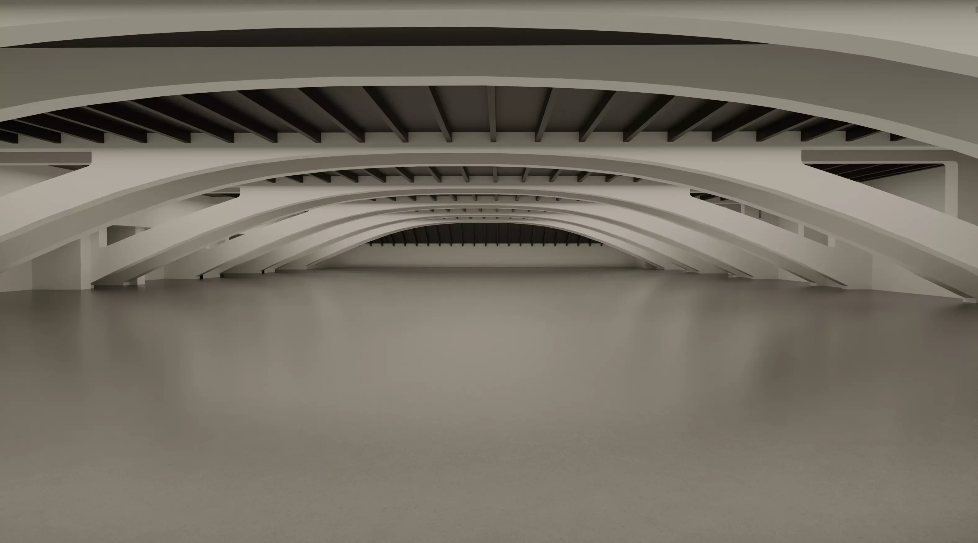 Moscone North South Exhibit Halls ABC Low-poly 3D model_0