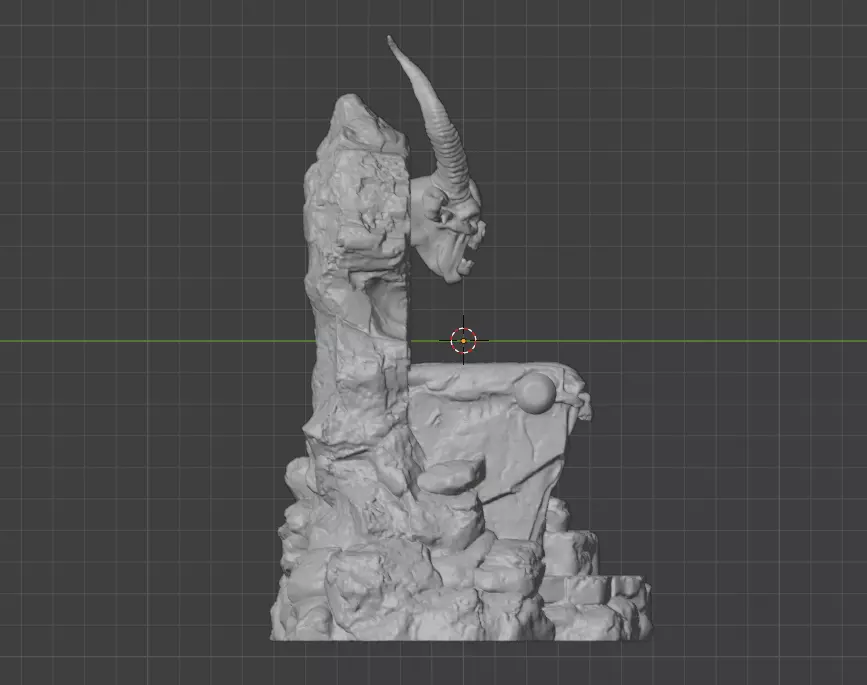 Infernal Lava Throne Low-poly 3D model_17