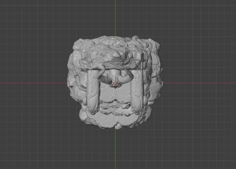 Infernal Lava Throne Low-poly 3D model_20