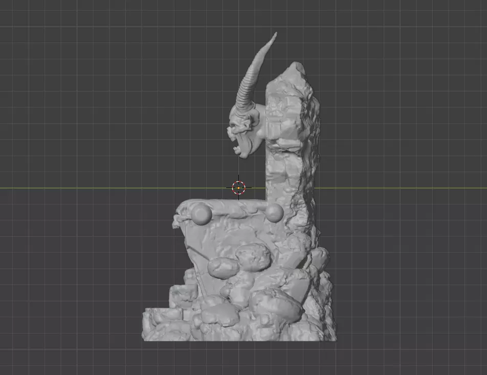 Infernal Lava Throne Low-poly 3D model_19