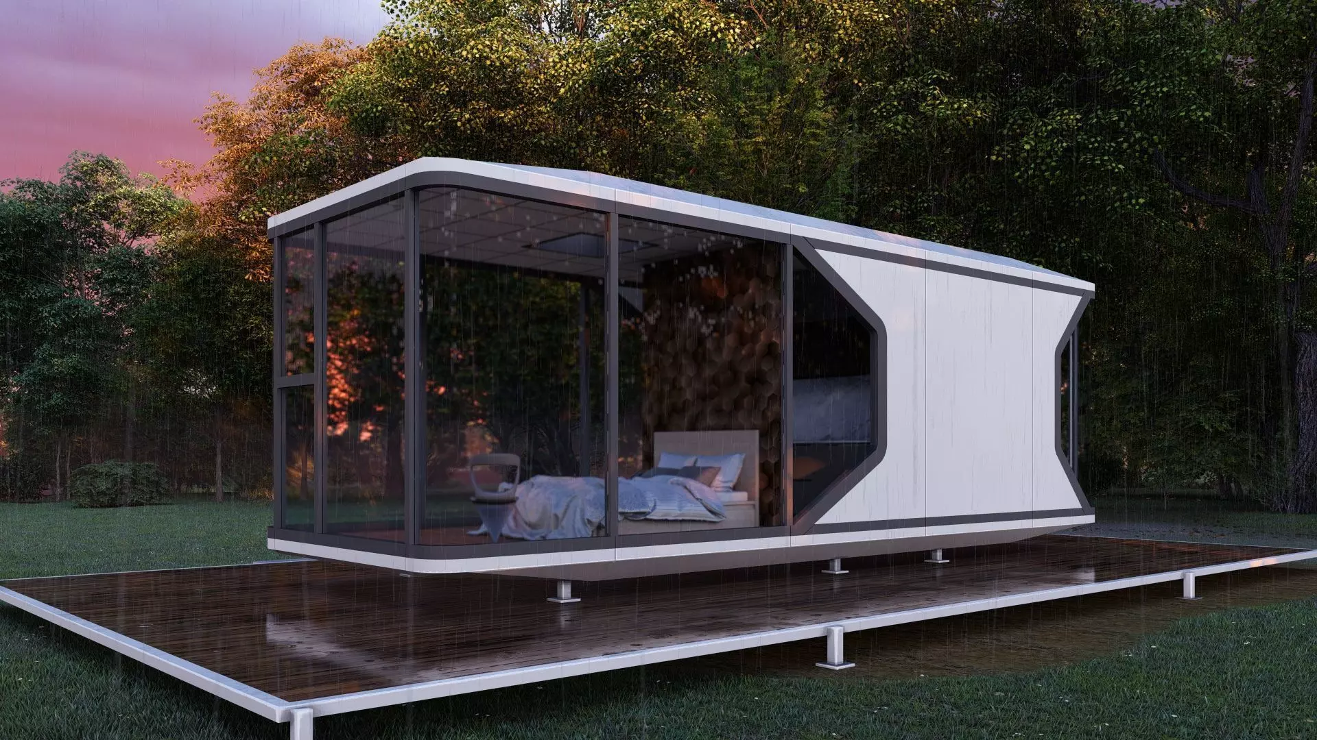 Capsule House X5 3D model_1