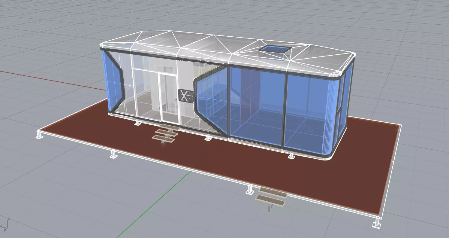 Capsule House X5 3D model_9