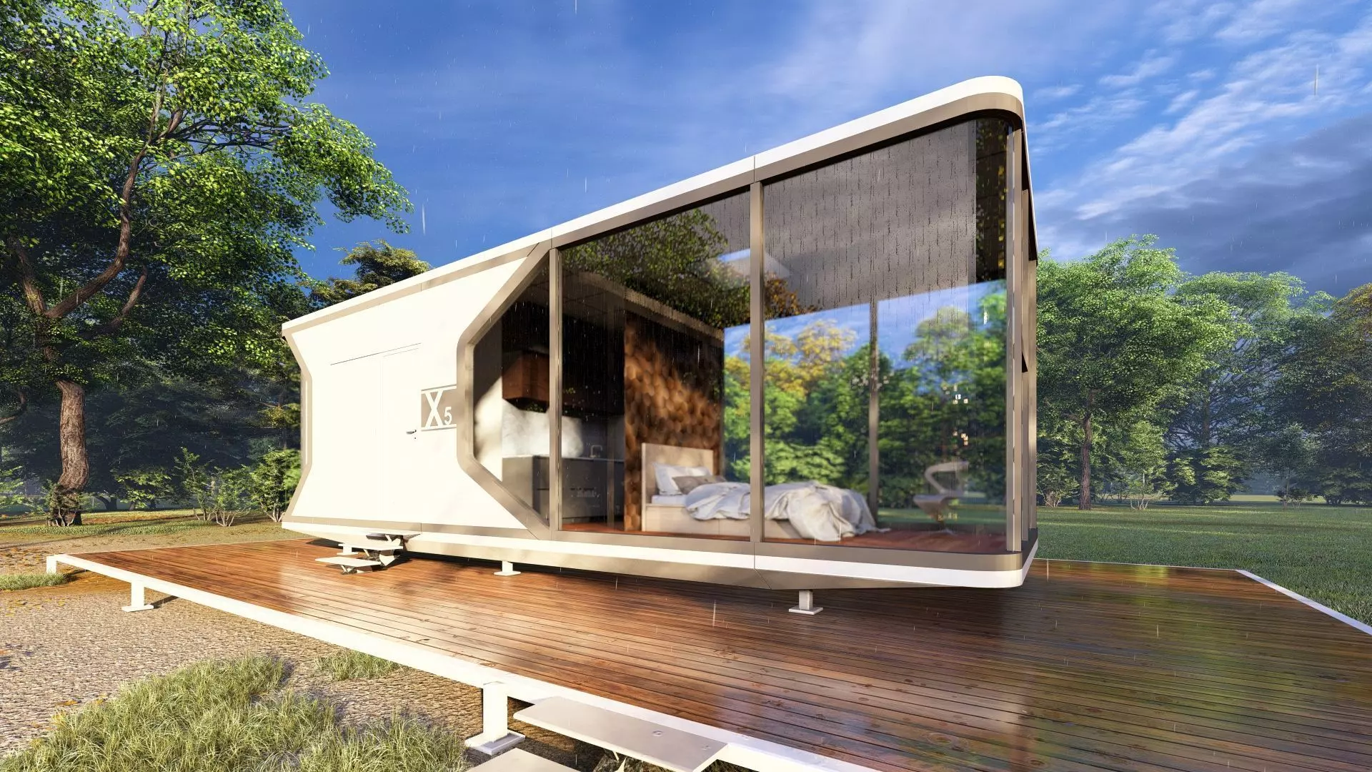 Capsule House X5 3D model_4