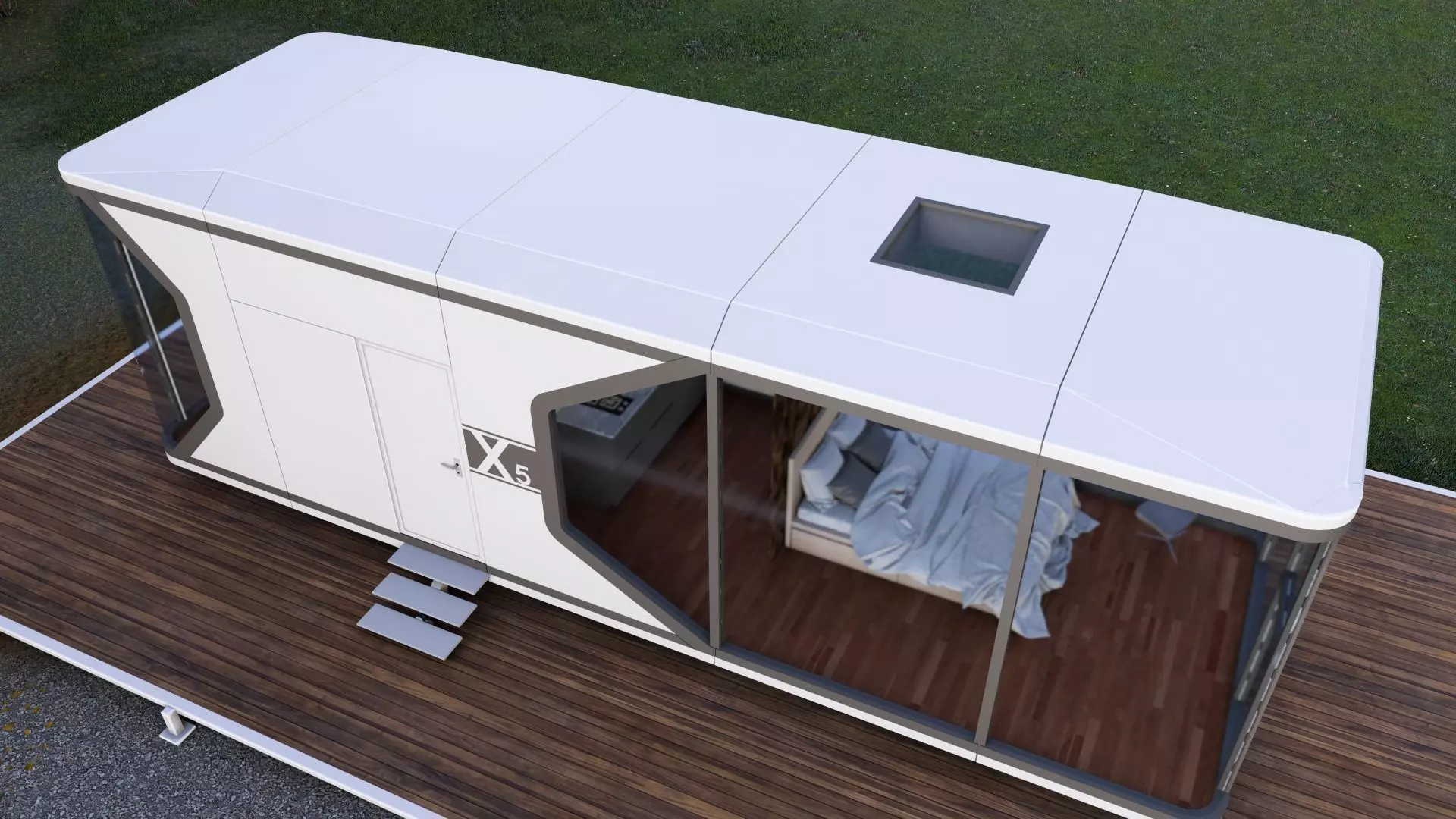 Capsule House X5 3D model_5