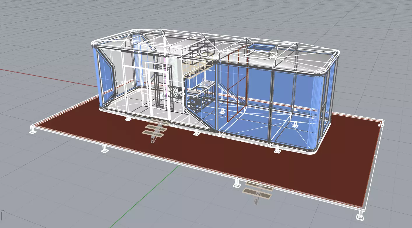 Capsule House X5 3D model_8