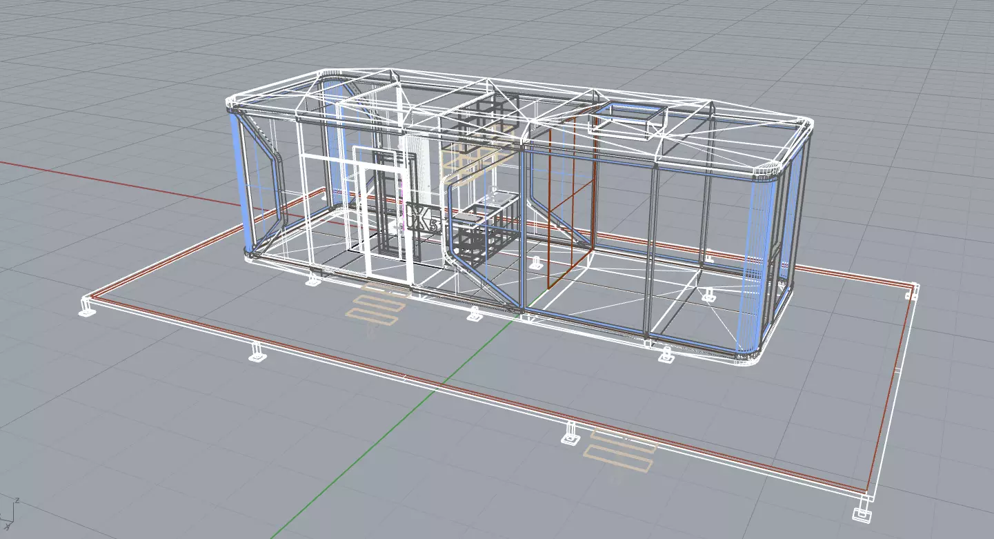 Capsule House X5 3D model_10