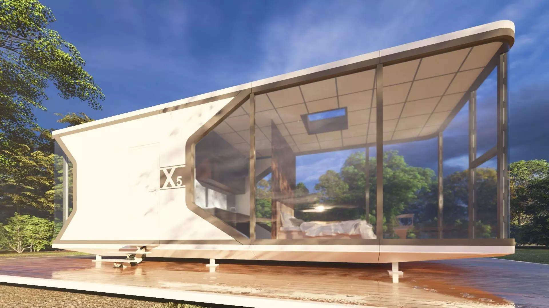 Capsule House X5 3D model_6