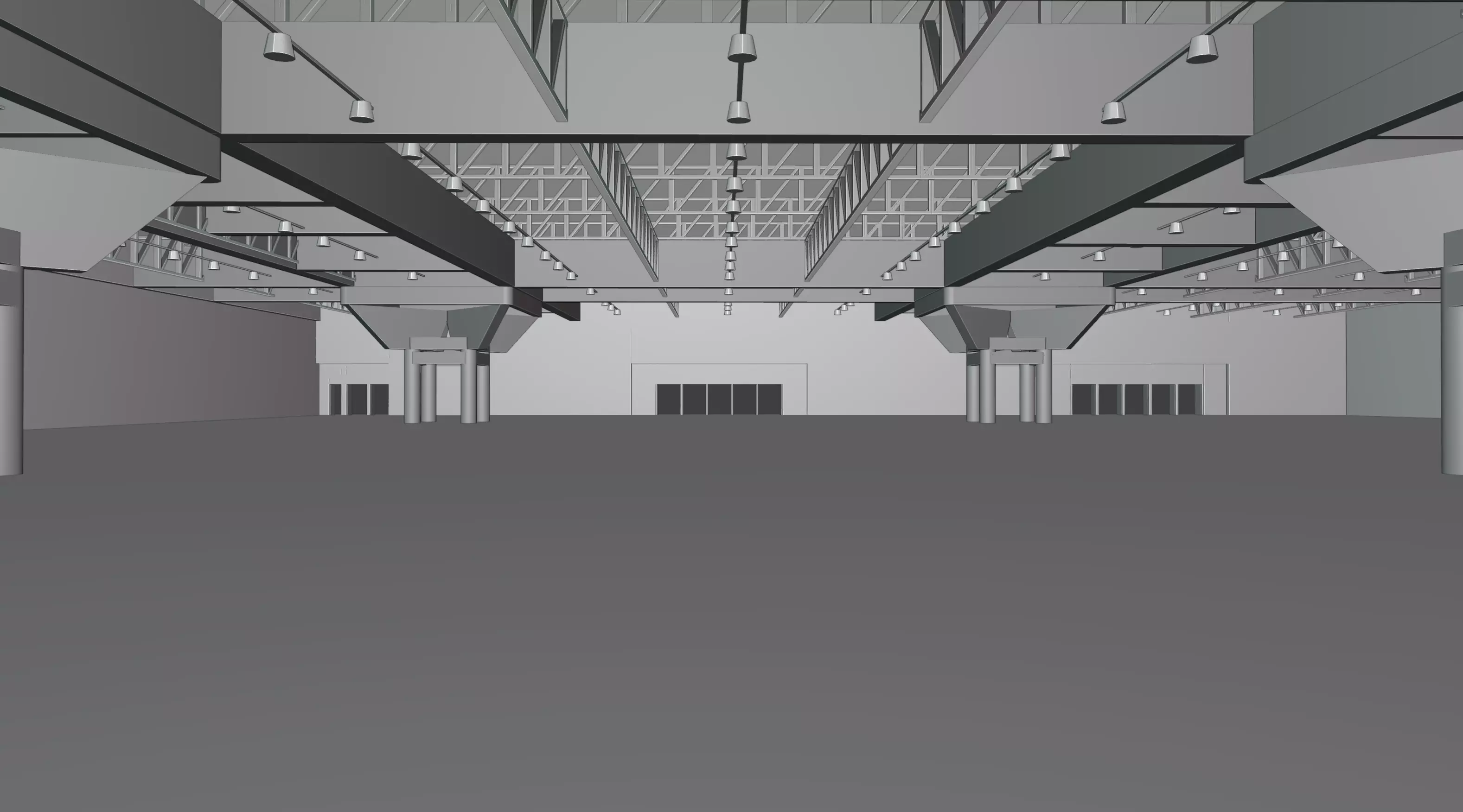 San Diego Convention Center Hall C Low-poly 3D model_2