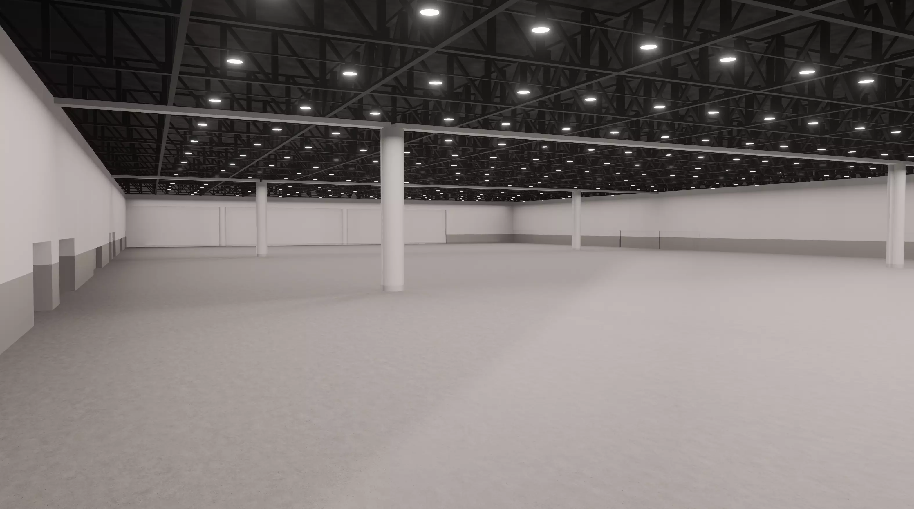 San Diego Convention Center Halls EFGH Low-poly 3D model_1