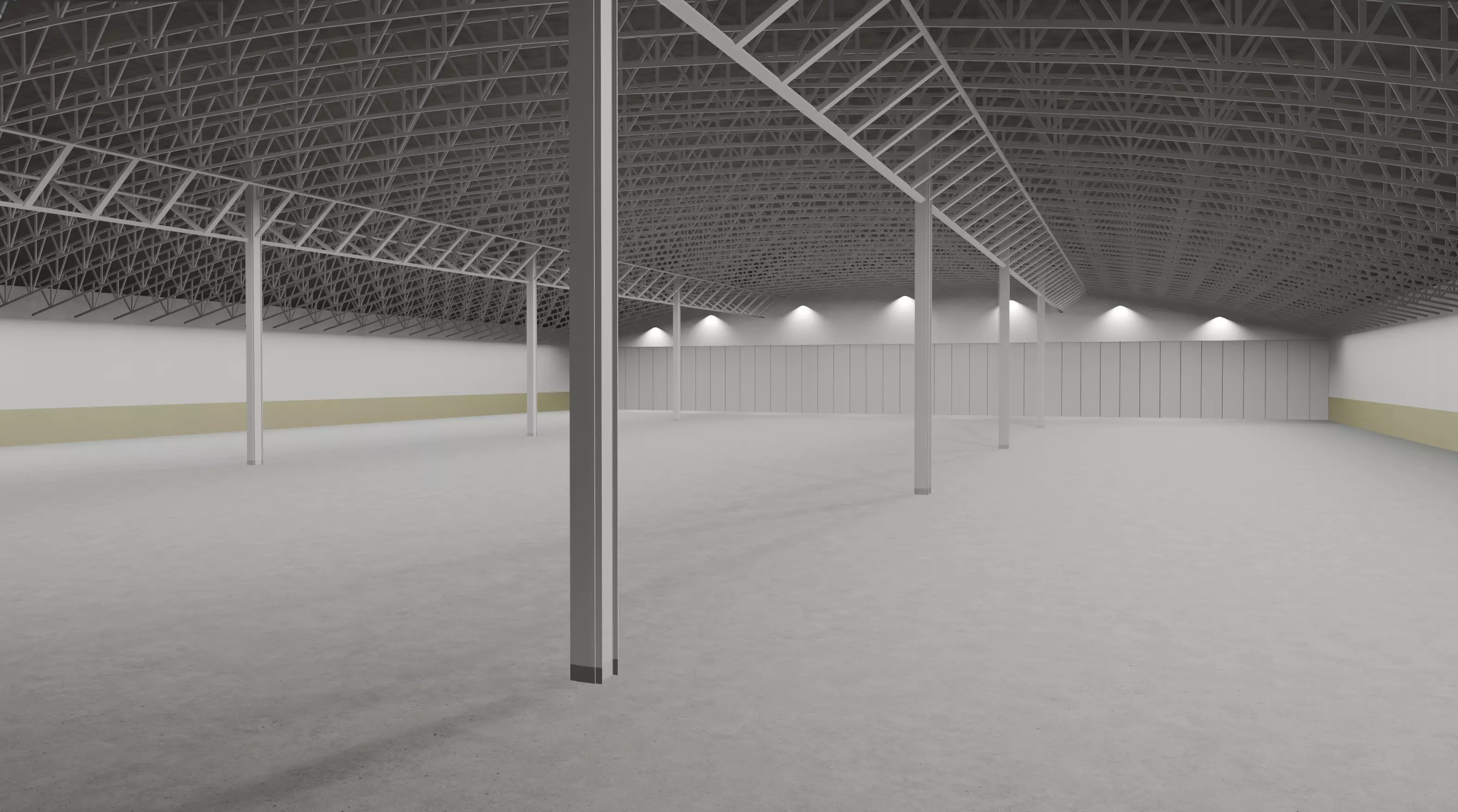 Toronto Enercare Centre Hall A Low-poly 3D model_0