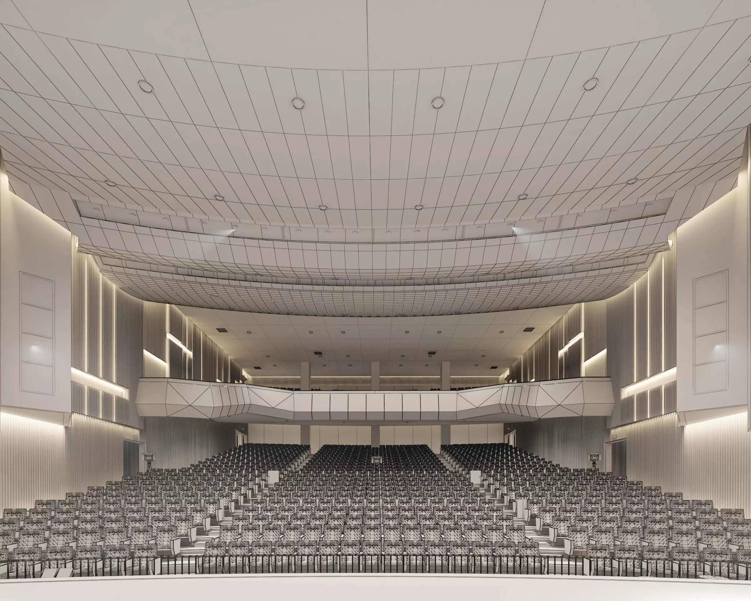 Opera House Low-poly 3D model_6