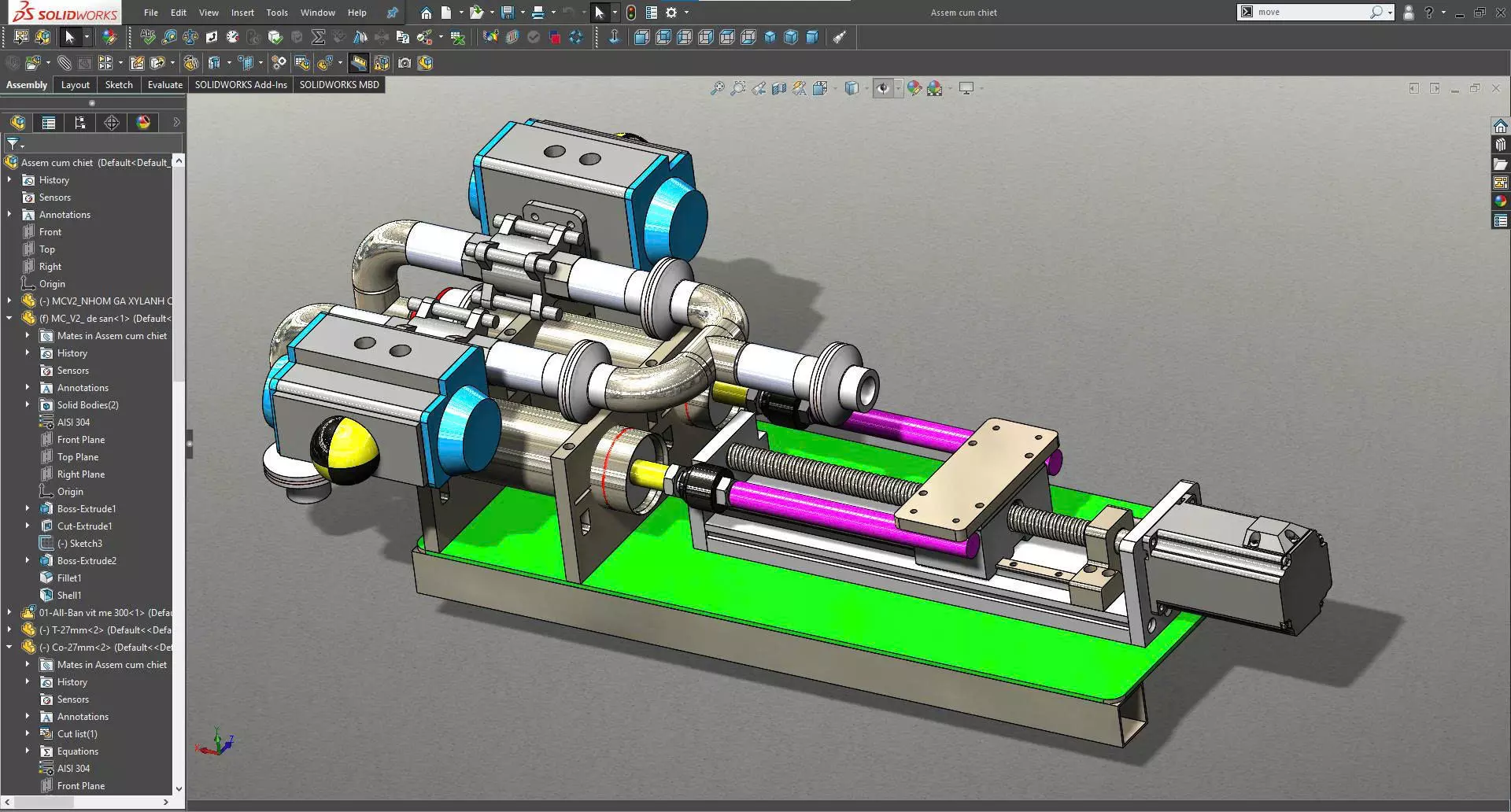 FILLING MACHINE  SOLIDWORKS 2018 3D model_5