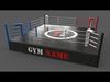 PBR Modular Professional Boxing Rings 20ftx20ft Low-poly 3D model_2