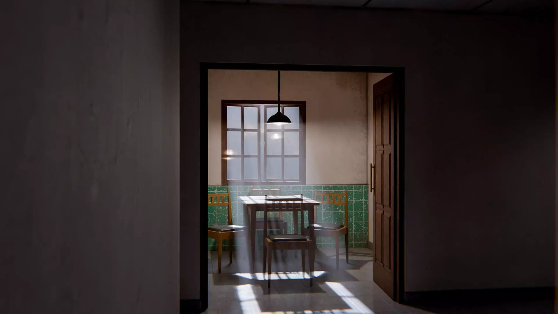 The Waiting Table Low-poly 3D model_3