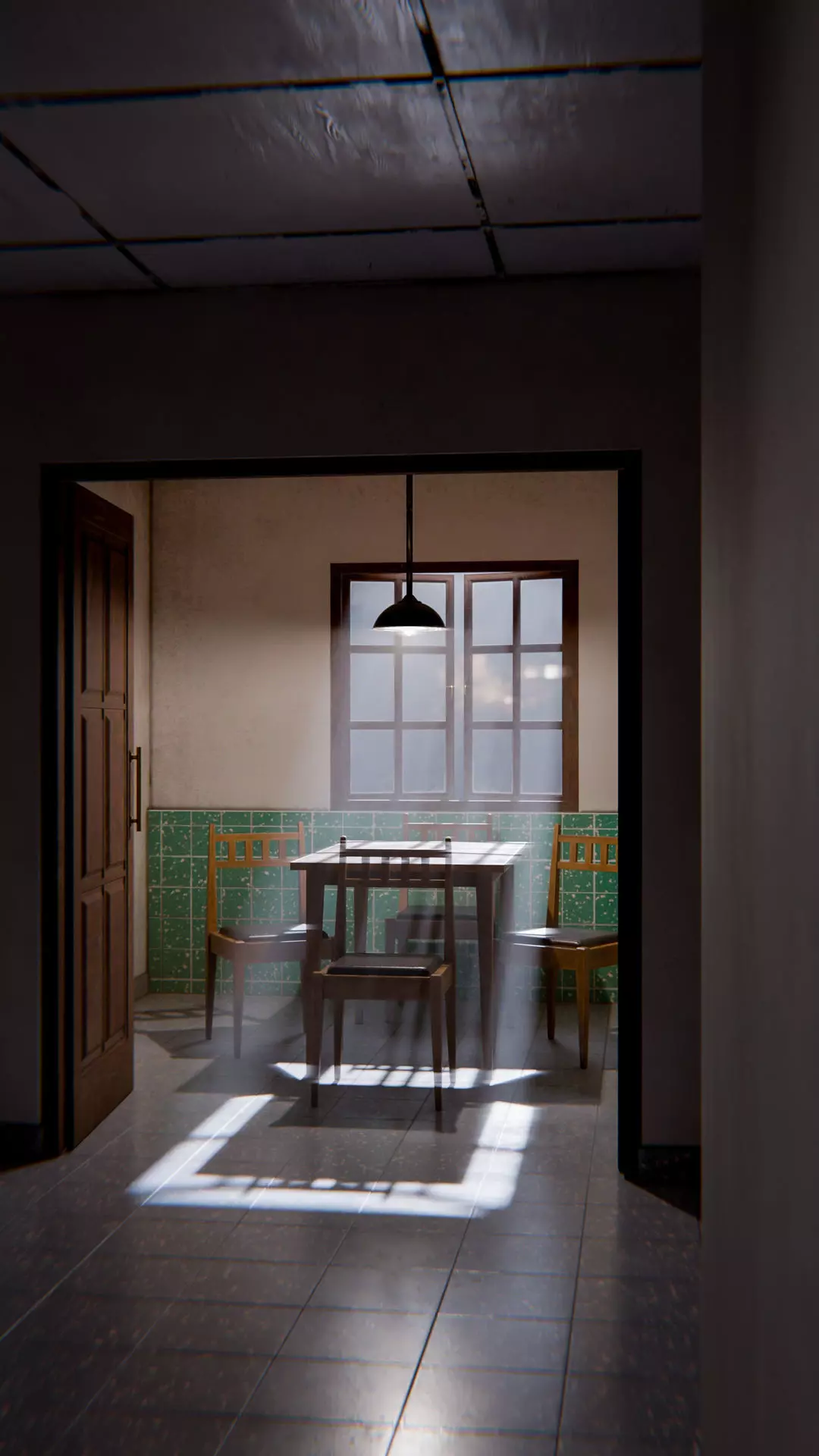 The Waiting Table Low-poly 3D model_20