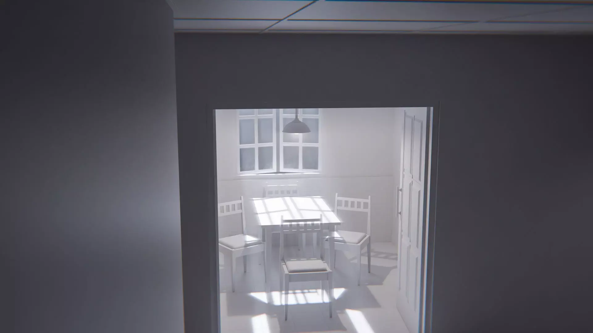 The Waiting Table Low-poly 3D model_18