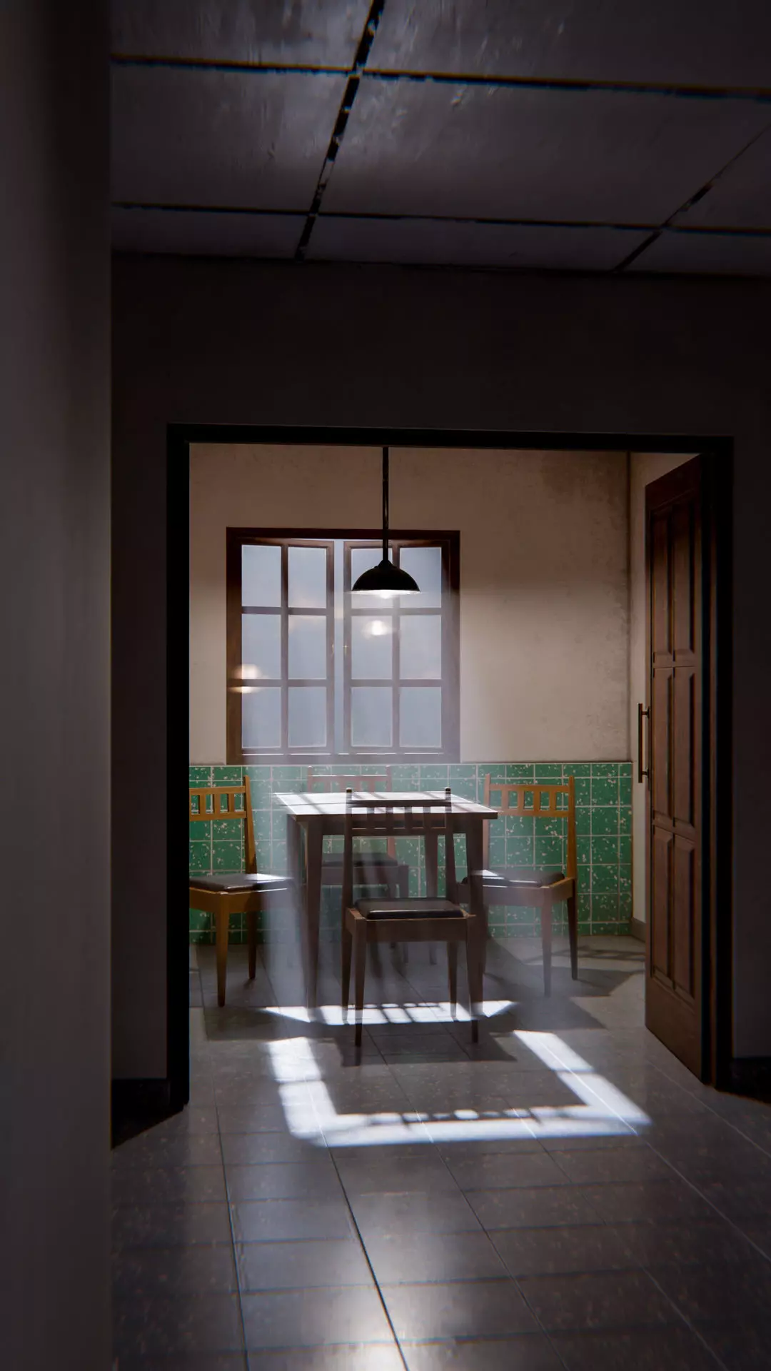 The Waiting Table Low-poly 3D model_21