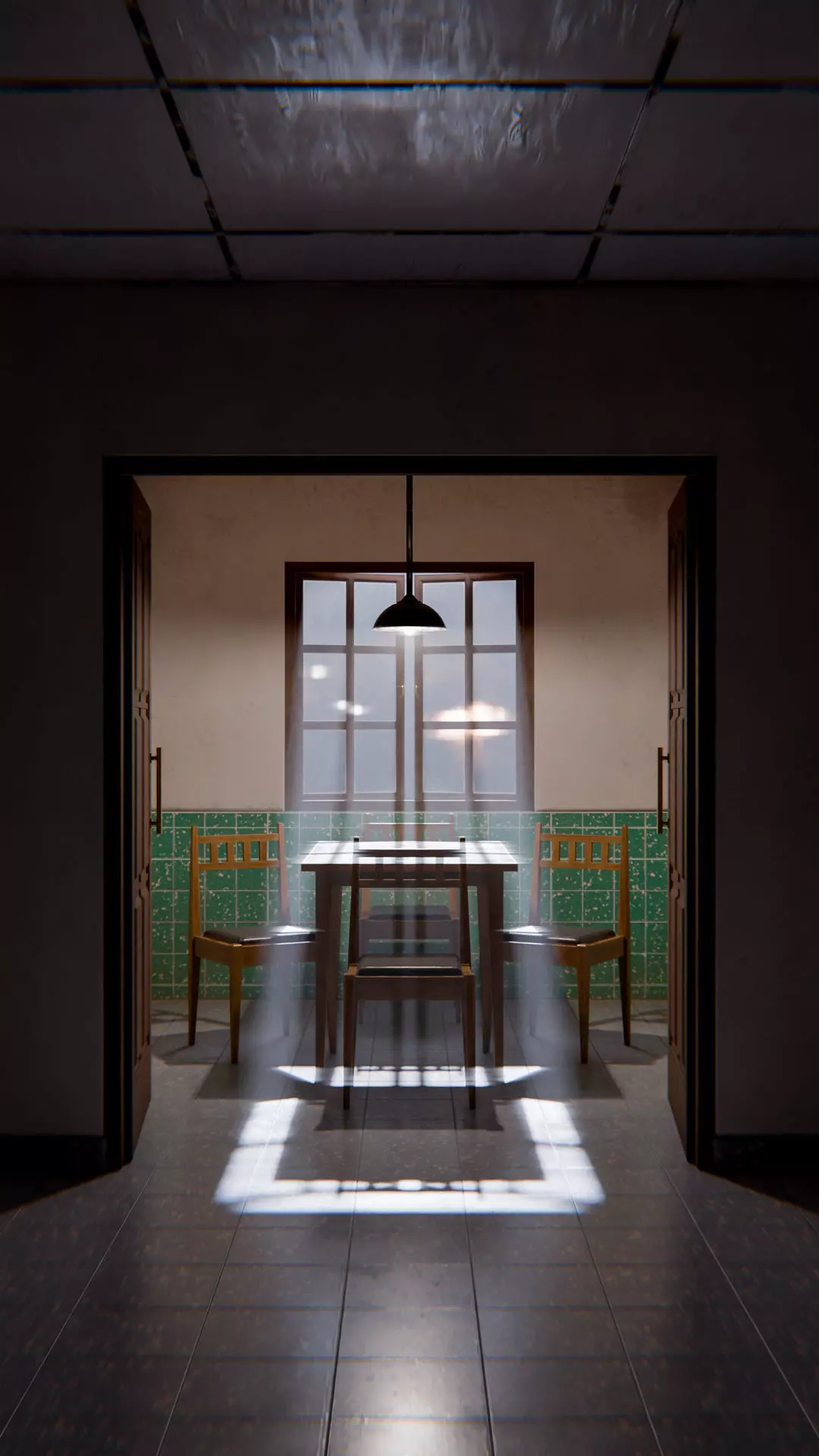 The Waiting Table Low-poly 3D model_19