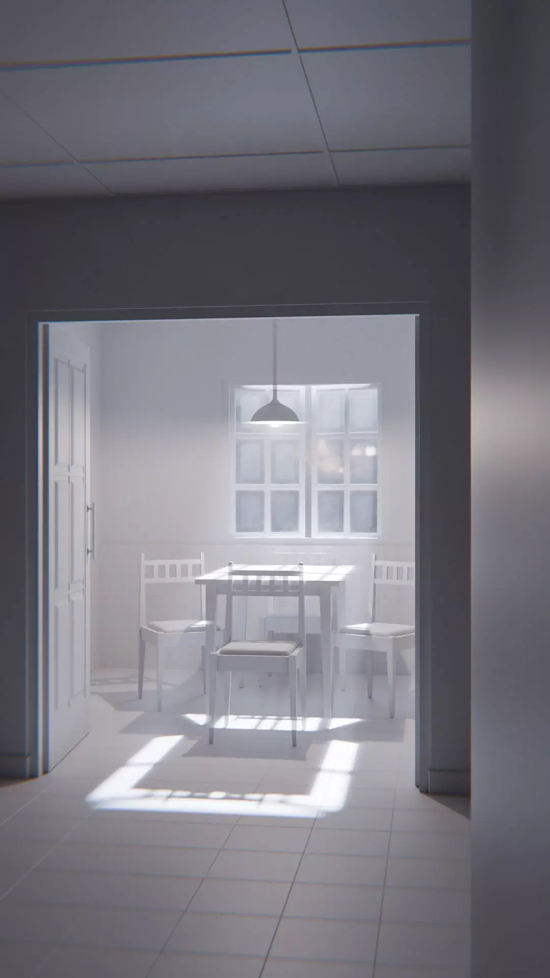 The Waiting Table Low-poly 3D model_29